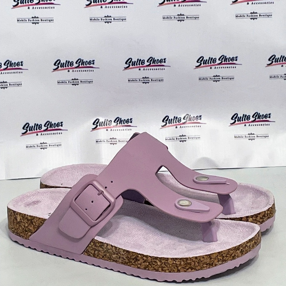 Womens Sandals T-Strap Soft Cork Flip Flops NEW